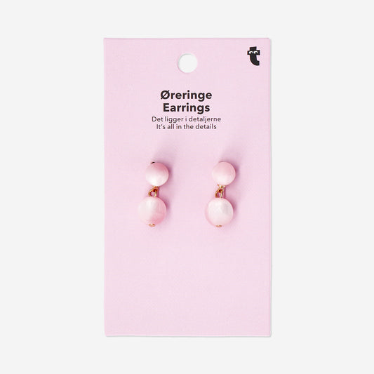 Hanging earrings - Pink stones