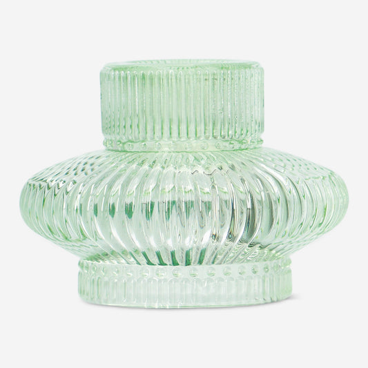 2 i 1 grøn lysestage