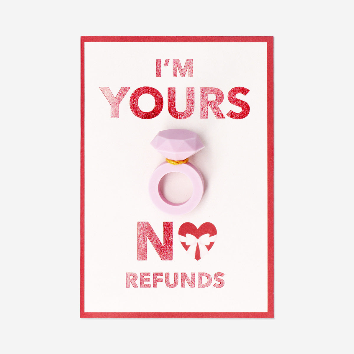 Valentine's card with ring
