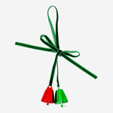 Hanging home bells from Flying Tiger Copenhagen with metal clappers and decorative string, ideal for door or wall decor.