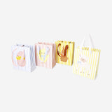 Set of Easter gift bags with stripes - 2 pcs
