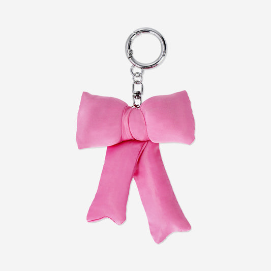 Key ring - Fluffy pink bow