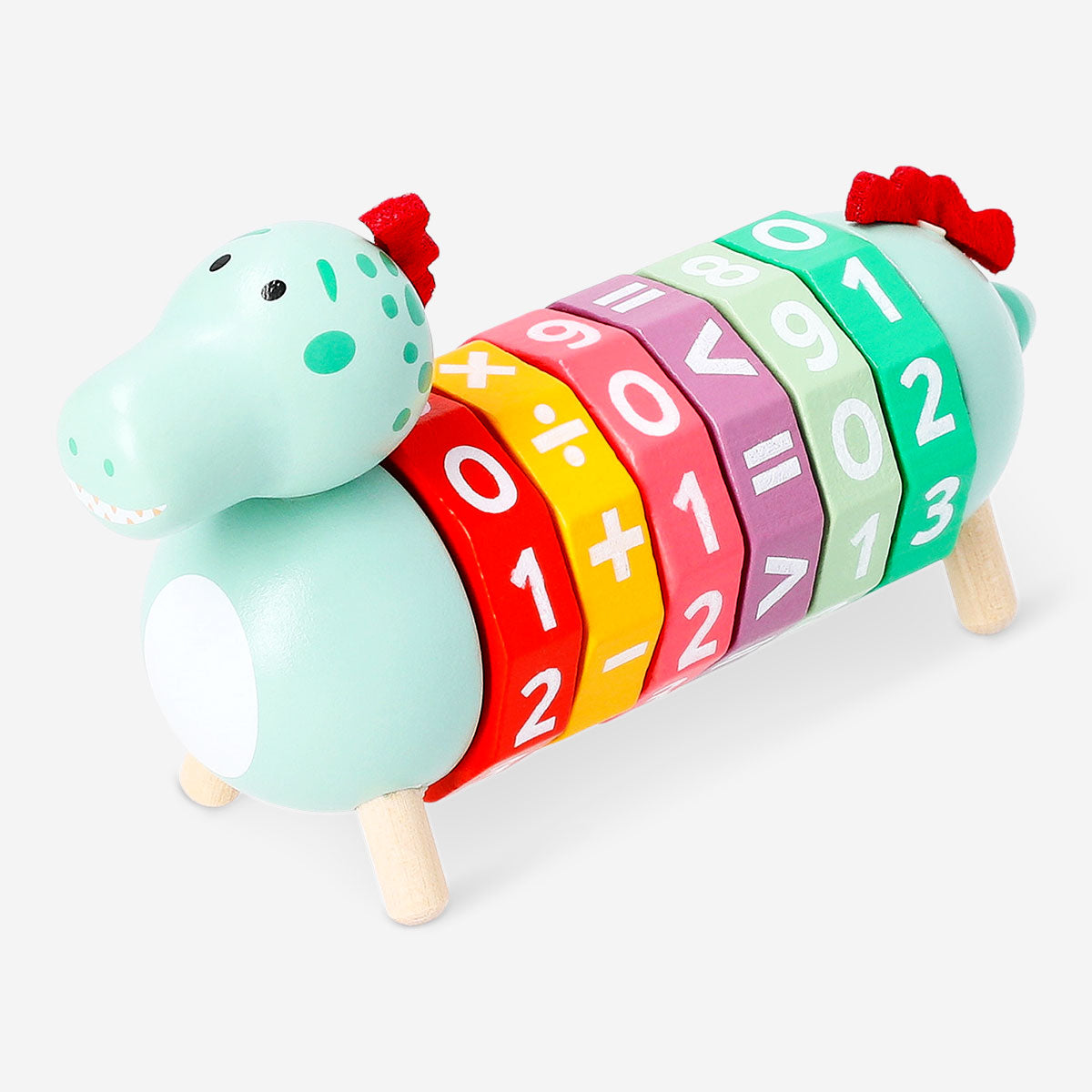 Flying Tiger Copenhagen arithmetic learning toy for kids, featuring colorful math puzzles and educational game elements.