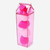 Flying Tiger Copenhagen makeup blender sponges in milk carton, soft personal care tools for flawless foundation application