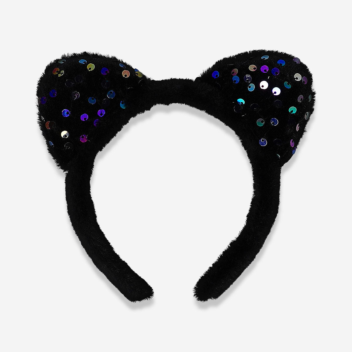 Kids' party hairband with sequin cat ears by Flying Tiger Copenhagen featuring shiny sequins and playful feline design.