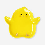 Gele kip serveerplank - 20 cm