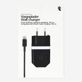 Flying Tiger Copenhagen media wall charger with 100 cm cable, compact design and durable build for versatile device charging.