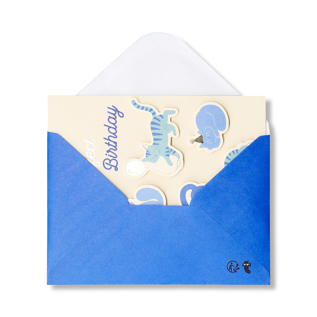 Office birthday card featuring playful cats design from Flying Tiger Copenhagen, ideal for celebrating colleagues' birthdays.