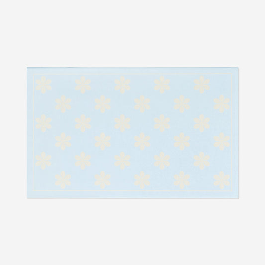 Blue floral storage box as a book - 21 cm