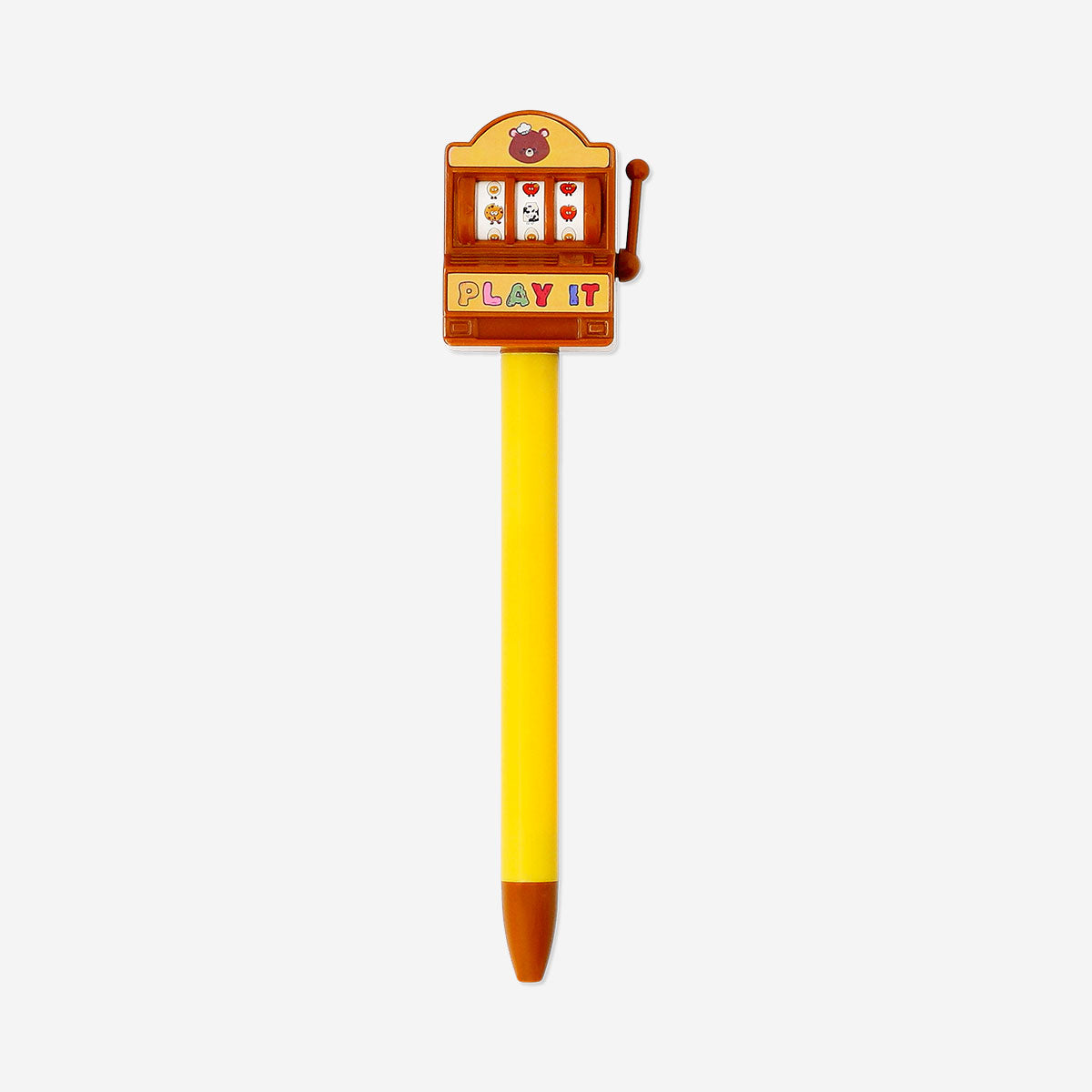 Flying Tiger Copenhagen ballpoint pen styled like a slot machine for office use, featuring colorful and playful design elements.
