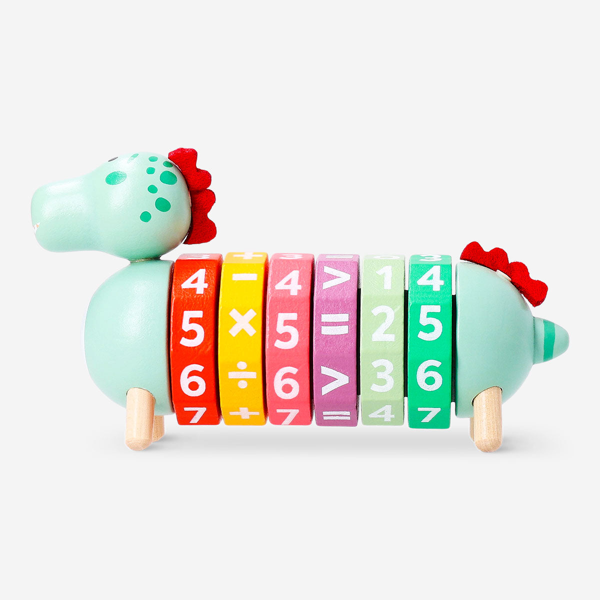 Flying Tiger Copenhagen arithmetic learning toy with colorful number blocks for math practice and educational play.