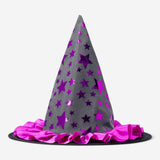 Kids' witch's party hat by Flying Tiger Copenhagen, featuring a classic black pointed design with a playful brim.