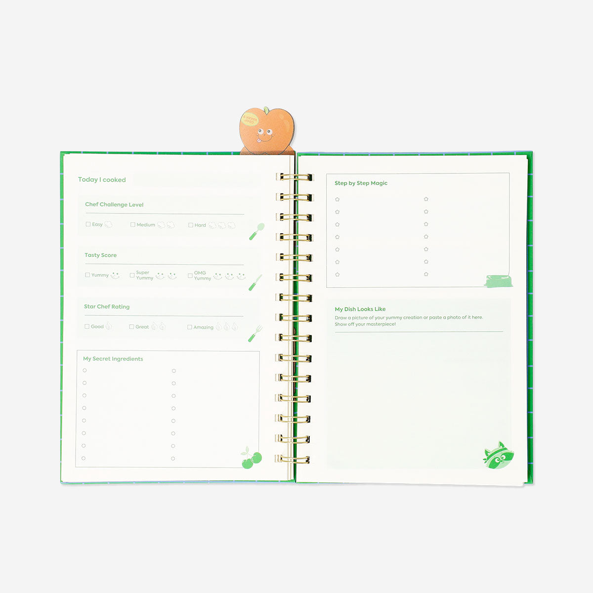 Flying Tiger Copenhagen kids' recipe book with colorful illustrations and easy-to-follow cooking recipes for children.