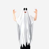 Silver ghost cape costume for adults, party attire by Flying Tiger Copenhagen, featuring a flowing metallic cape with ghostly style.