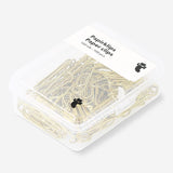 Pack of 100 office paper clips from Flying Tiger Copenhagen, small metal clips for organizing papers.