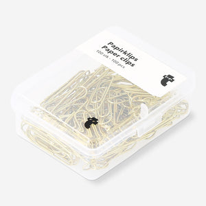 Pack of 100 office paper clips from Flying Tiger Copenhagen, small metal clips for organizing papers.