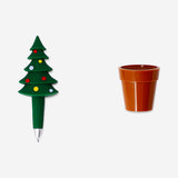 Flying Tiger Copenhagen Christmas tree ballpoint pen for office use, featuring festive holiday design and colorful details.
