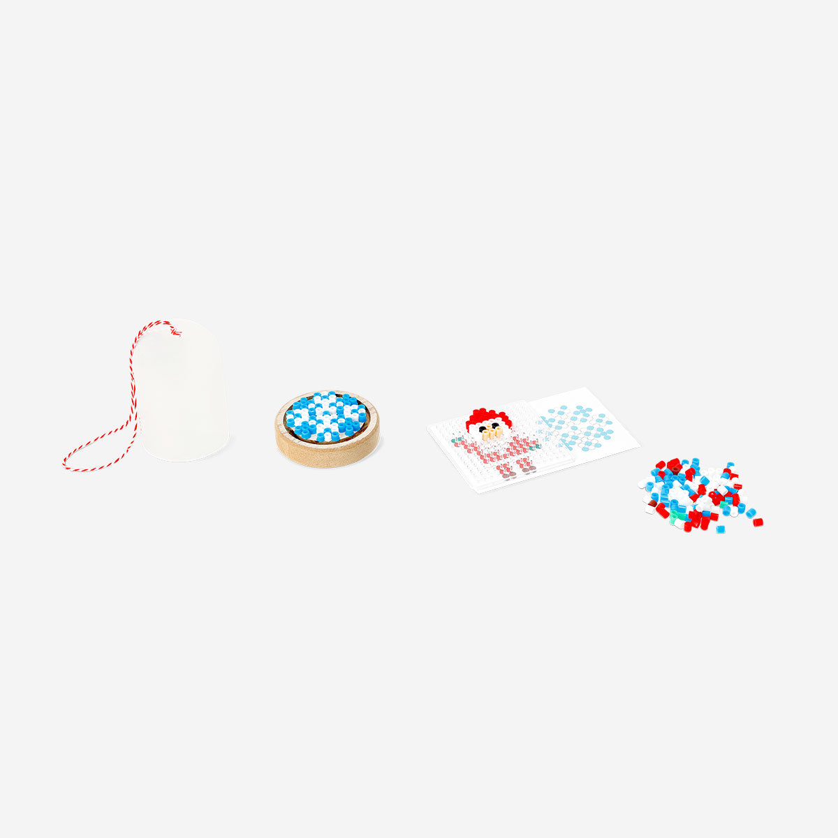 Colorful DIY ironing beads ornament for crafting hobbies, featuring vibrant beads arranged for creative decorating projects.