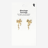 Earrings - Gold bows Textile Flying Tiger Copenhagen 