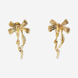 Earrings - Gold bows Textile Flying Tiger Copenhagen 