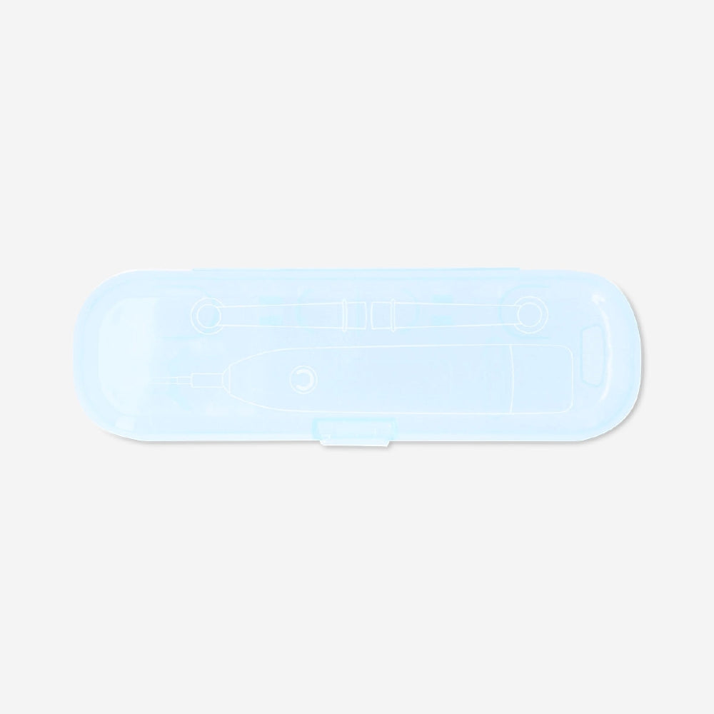 Blue travel case for electric toothbrush by Flying Tiger Copenhagen, designed for convenient leisure travel storage.