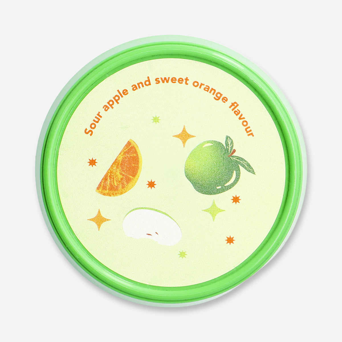 Colorful flying tiger Copenhagen sour apple and sweet orange flavored candy floss, fluffy and vibrant treat.