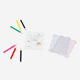 Colorful DIY keyrings made from shrink plastic, hobby craft project by Flying Tiger Copenhagen featuring vibrant, custom-designed accessories.