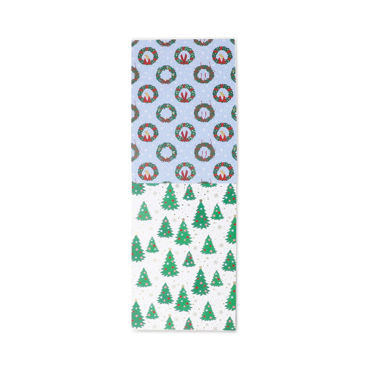 Assorted Christmas print crafting paper sheets for hobbies, by Flying Tiger Copenhagen, featuring festive holiday designs.