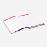 A5 floral study planner from Flying Tiger Copenhagen with colorful floral cover and lined pages for note-taking and planning.