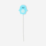 Colorful penguin-shaped Tutti Frutti lollipop from Flying Tiger Copenhagen, featuring bright fruit-flavored candy details.