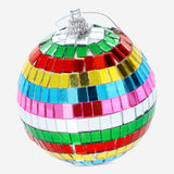 Christmas bauble - Multi coloured disco ball