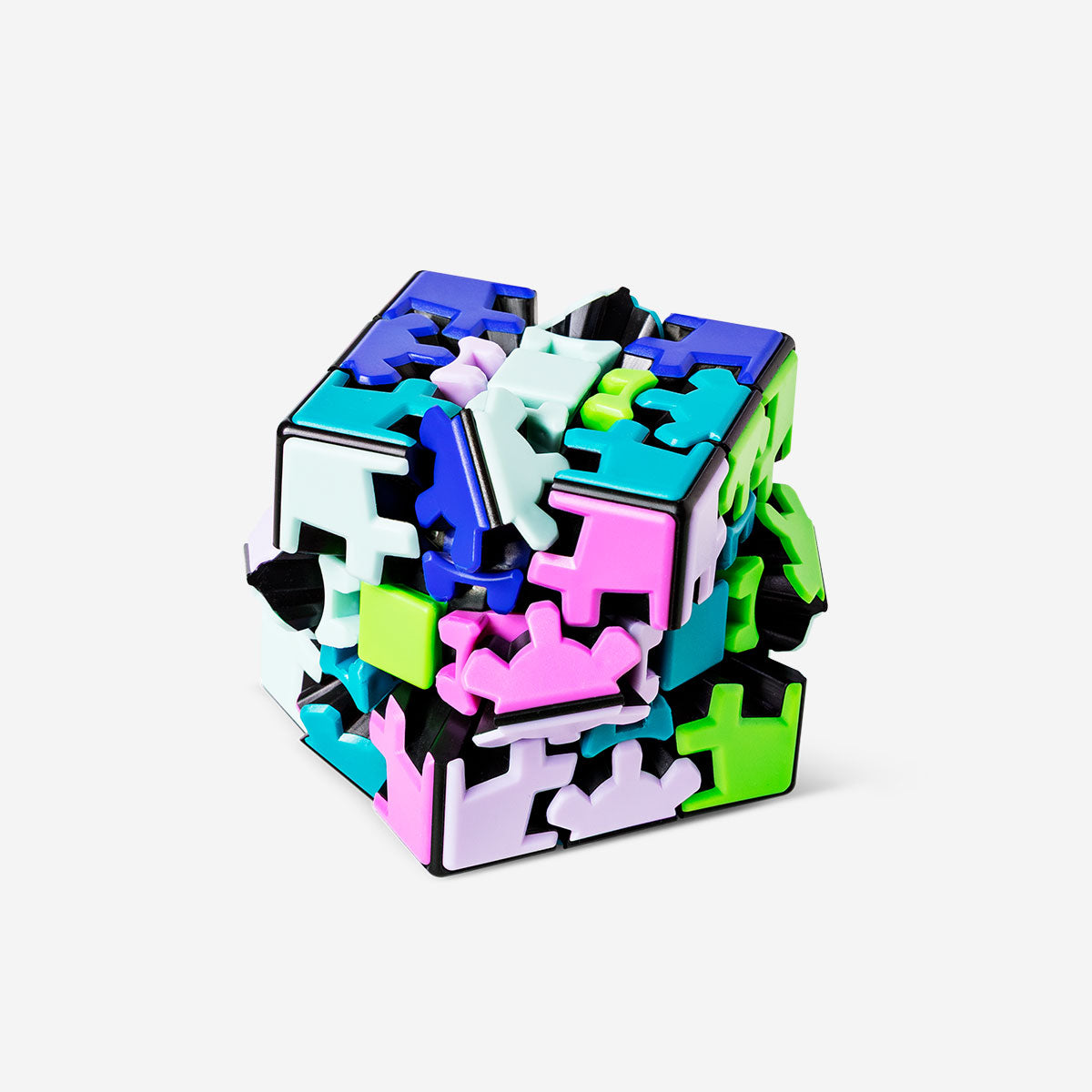 Flying Tiger Copenhagen 2-in-1 IQ cube game with colorful, twistable puzzle pieces for brain-teasing fun.