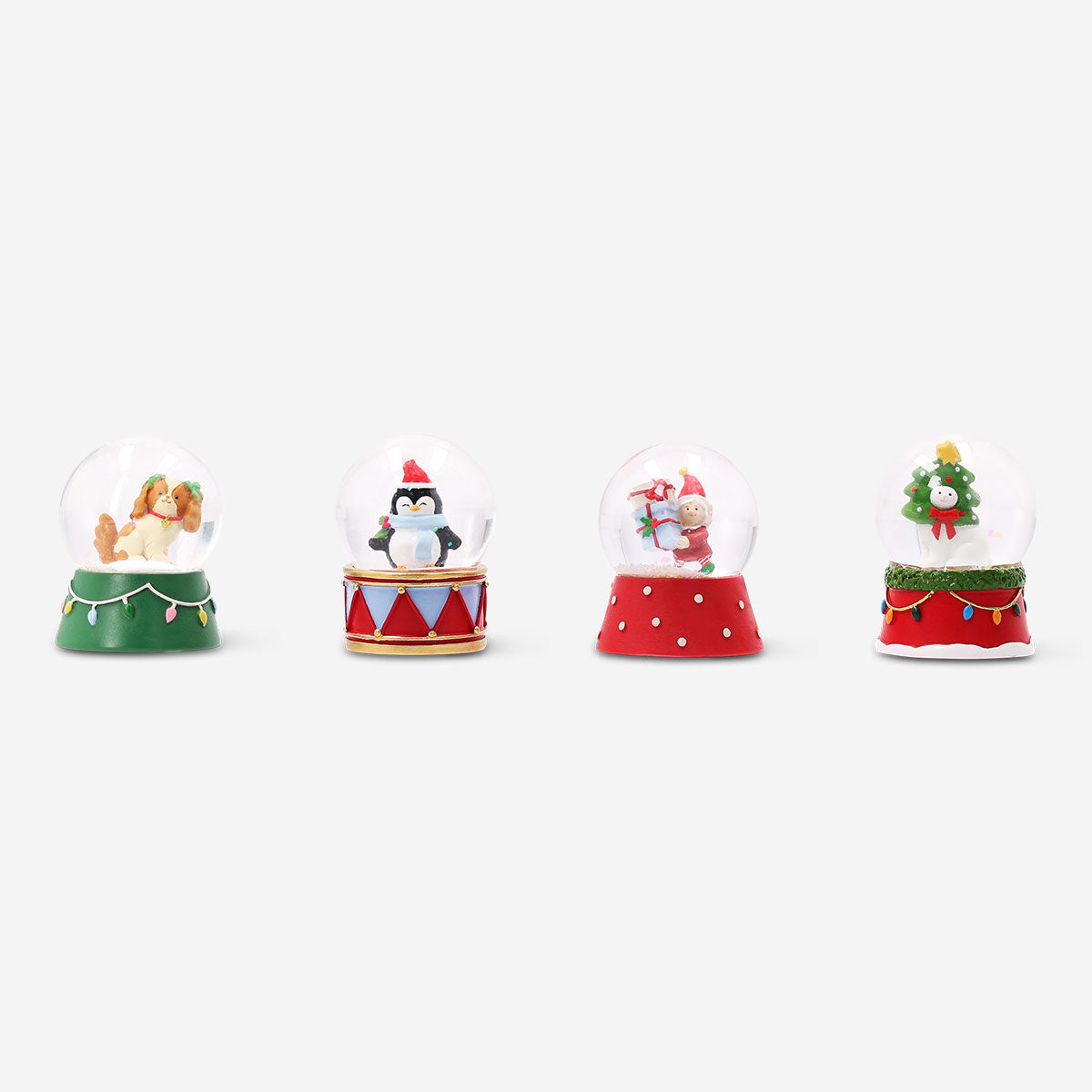 Colorful Snow Globe collectible surprise from Flying Tiger Copenhagen, featuring whimsical winter scene inside a glass globe.