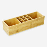 Cosmetic organiser in bamboo