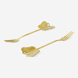 Dessert forks with butterfly topper - 2 pcs