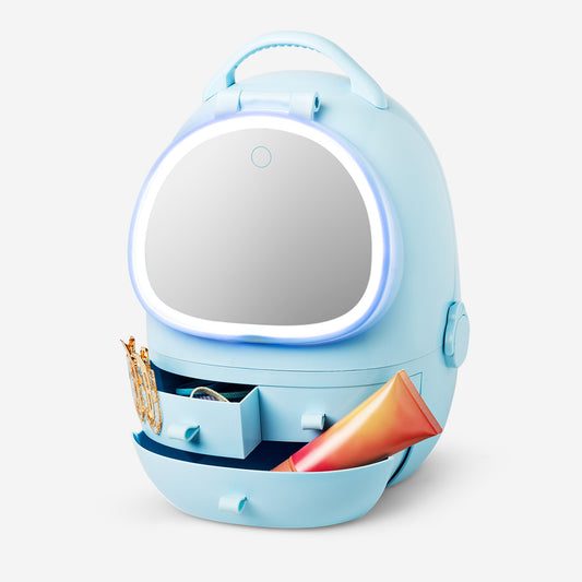 Makeup organiser with light