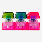 Colorful Flying Tiger Copenhagen Push Me Keyboard keyring gadget with multi-colored keys and compact design.