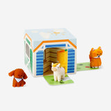 Colorful Flying Tiger Copenhagen mini pet toy from the Collectable Surprise series, featuring adorable small animal figures.