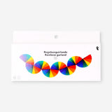 Colorful rainbow paper fans garland from Flying Tiger Copenhagen, 160 cm long, perfect for party decorations