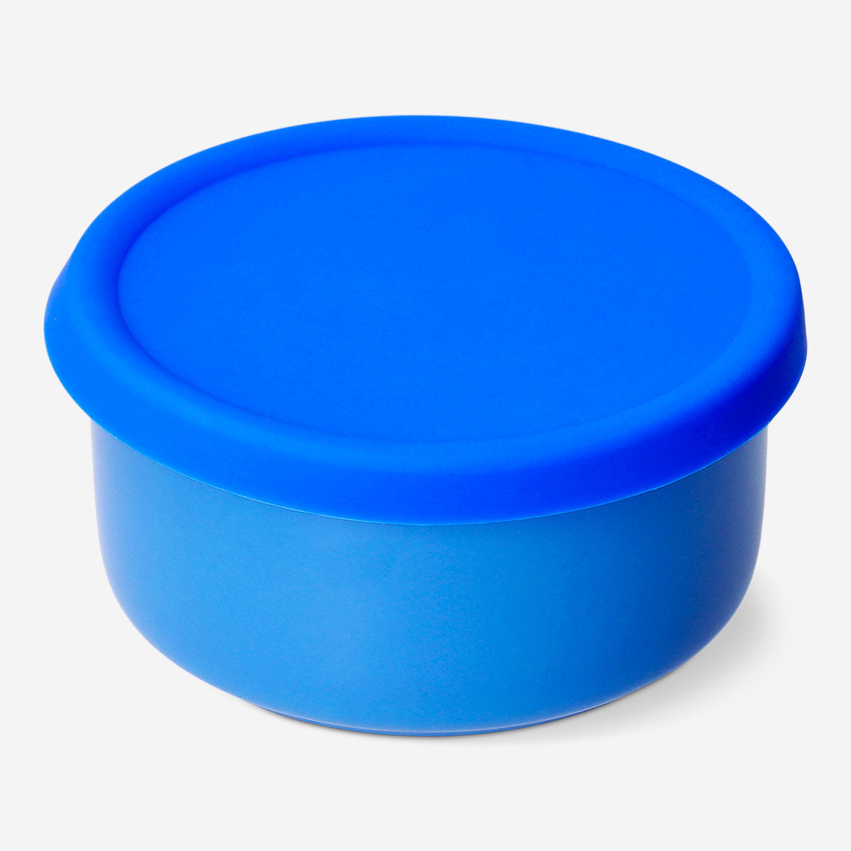 Navy ceramic food container with silicone lid, 13 cm, ideal for kitchen storage by Flying Tiger Copenhagen