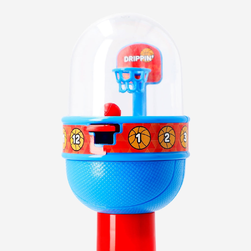 Flying Tiger Copenhagen soap bubble wand shaped like a basketball hoop toy for fun outdoor play.
