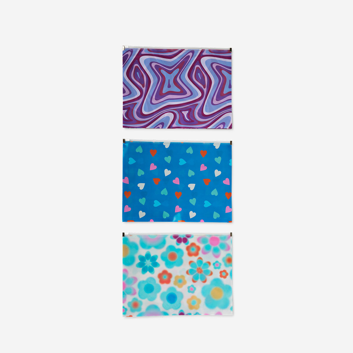 A4 document pockets in fun designs - 3 pcs