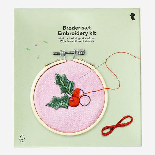 Kit de broderie avec pochoirs