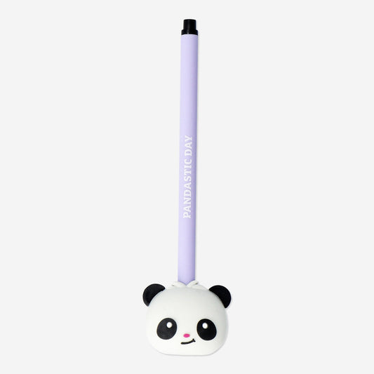 Penna cancellabile con topper a forma di panda