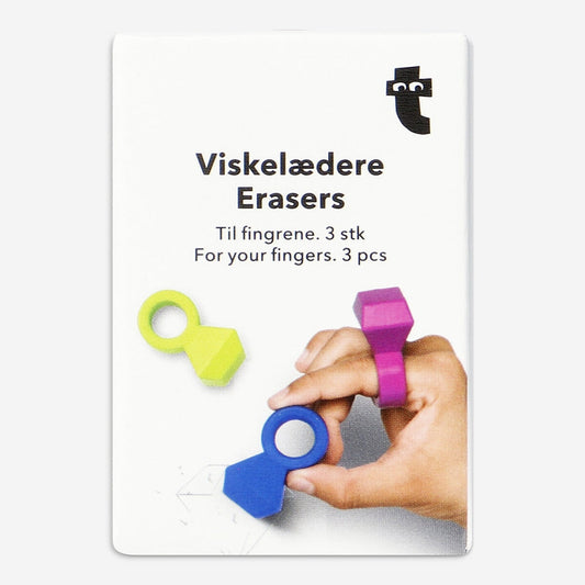 Viskelær for Fingrene Dine - 3 stk 