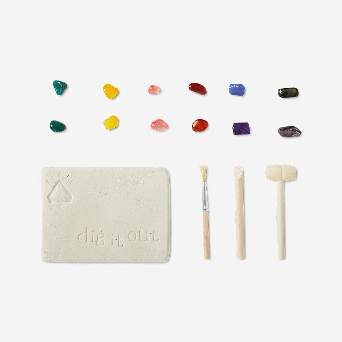 Excavation kit. Find the six stones Toy Flying Tiger Copenhagen 