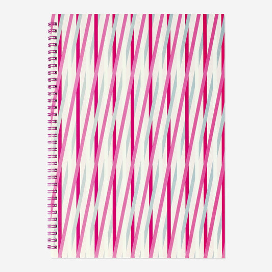 Striped exercise book. A4