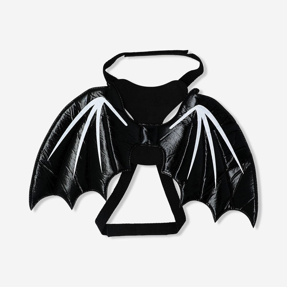 Pet costume featuring a skeleton bat design, made for leisure wear by Flying Tiger Copenhagen, shown on a small dog or cat.