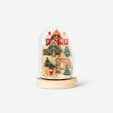 DIY snowglobe Christmas scene