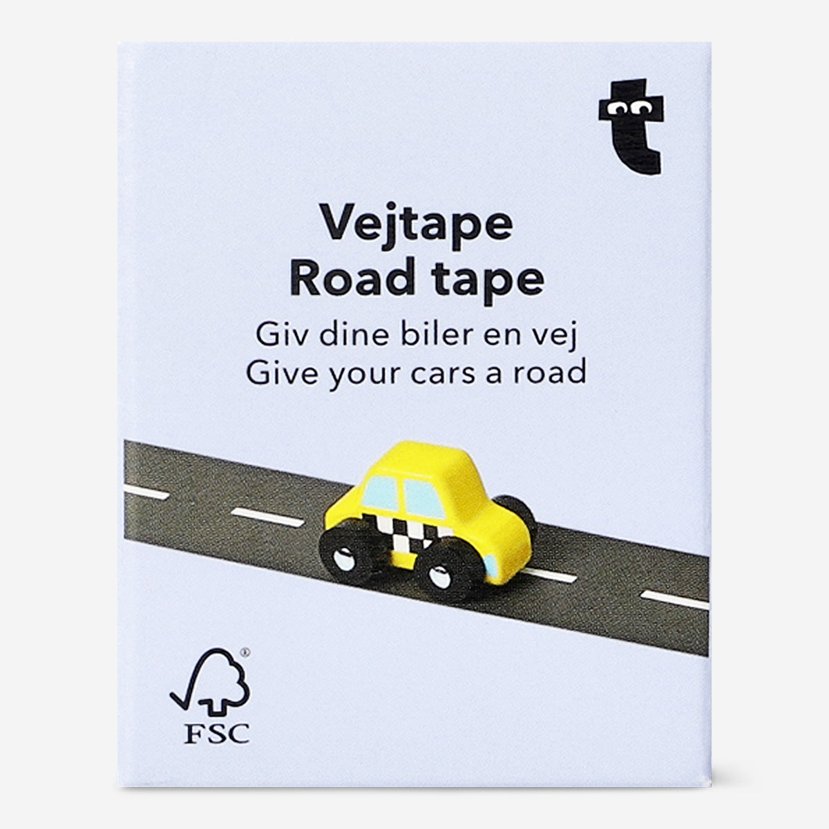 Colorful toy road tape from Flying Tiger Copenhagen, 8 meters long, designed for children's play and creative road setup.